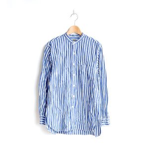 画像: *A VONTADE / Banded Collar Shirts "80/2×60 Typewriter"