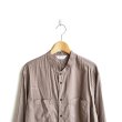 画像4: STILL BY HAND / Cotton/Silk Band Collar Shirts（SH03221）