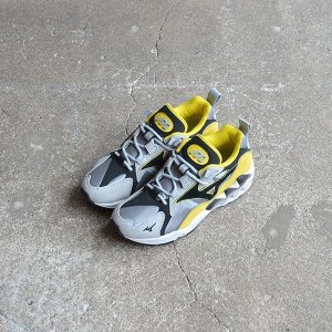 画像: MIZUNO  / WAVE RIDER 1S グレー×ブラック×イエロー（D1GA193247）