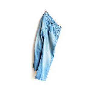 画像: orSlow/TWO TUCK DENIM WIDE TROUSER -2 YEAR WASH-