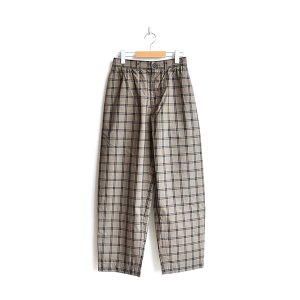 画像: EEL products / SUN PANTS -Brown Check-（E-22206B）