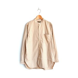 画像: *A VONTADE / Banded Collar Shirts -Cotton Viera Stripe-