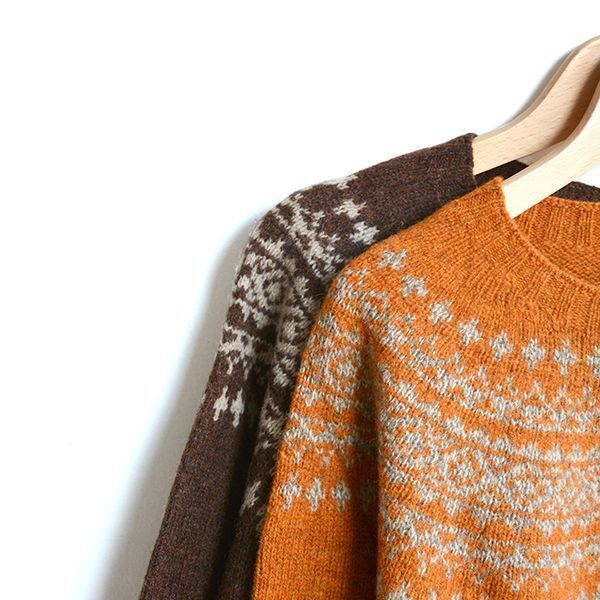 画像: NOR'EASTERLY/L/S WIDE NECK 2TONE NORDIC 21aw