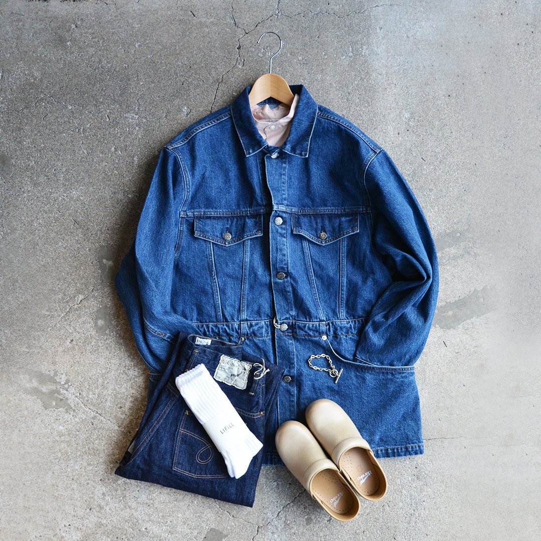 画像: orslow / Denim Half Coat