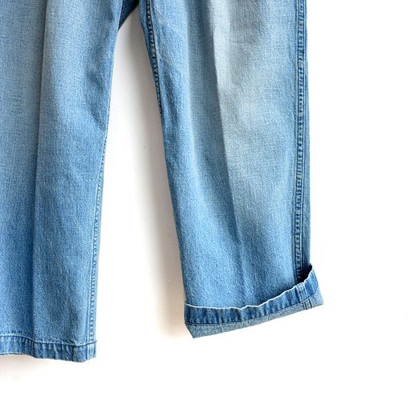 画像: orSlow/TWO TUCK DENIM WIDE TROUSER -2 YEAR WASH-