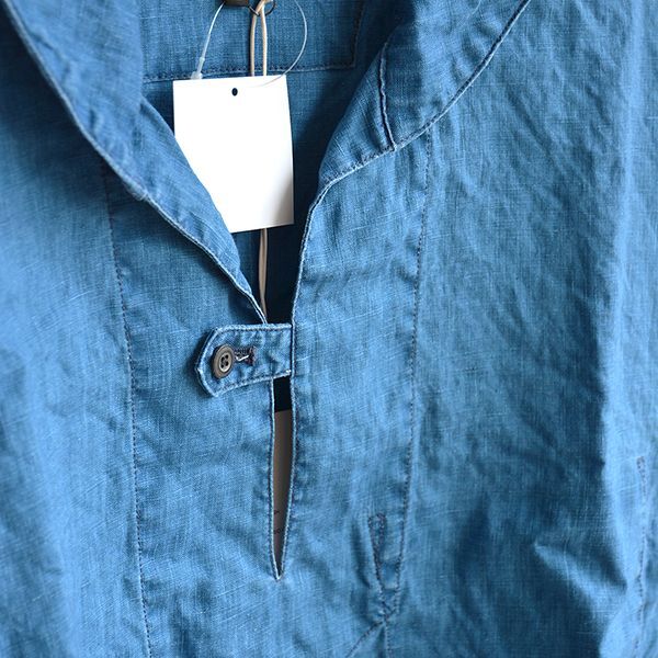 A VONTADE（ア ボンタージ）/ Indigo Linen Pullover Shirts S/S