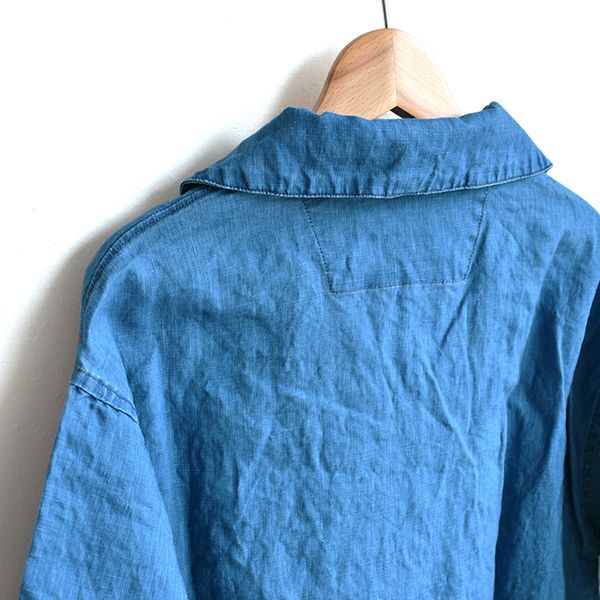 A VONTADE（ア ボンタージ）/ Indigo Linen Pullover Shirts S/S