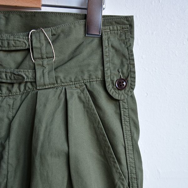 HARVESTY（ハーベスティ） / BELTED MILITARY PANTS（ベルテッド